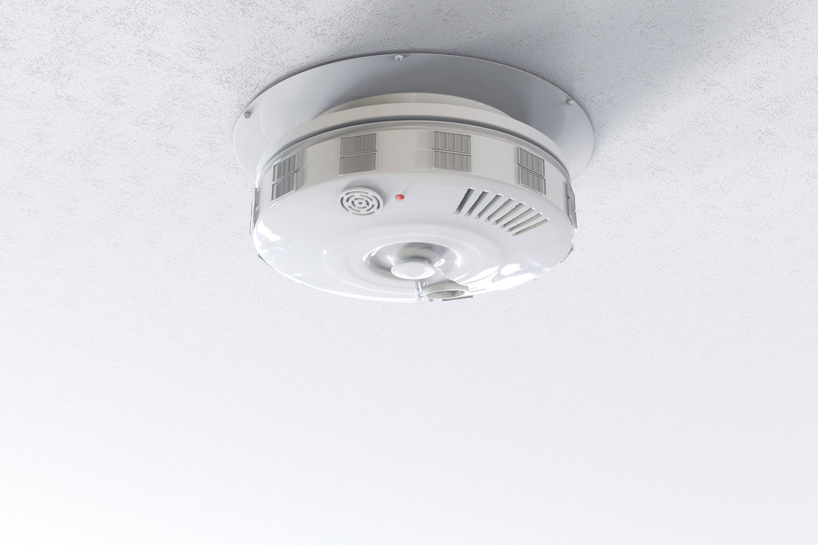 3d rendering smoke detector ceiling